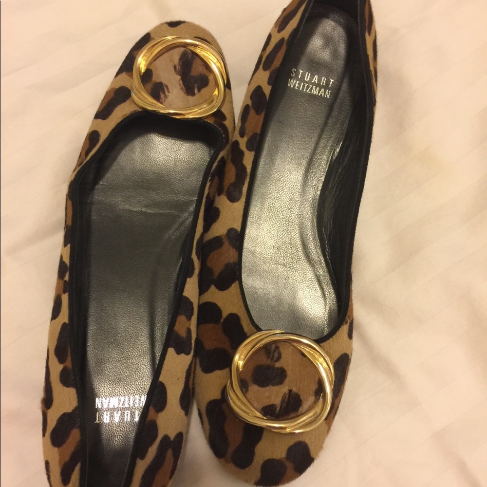 Stuart Weitzman Leopard Flats